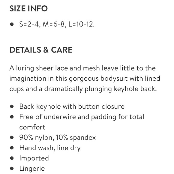 Sam Edelman Dawn Pink Lace Bodysuit M - Picture 13 of 13